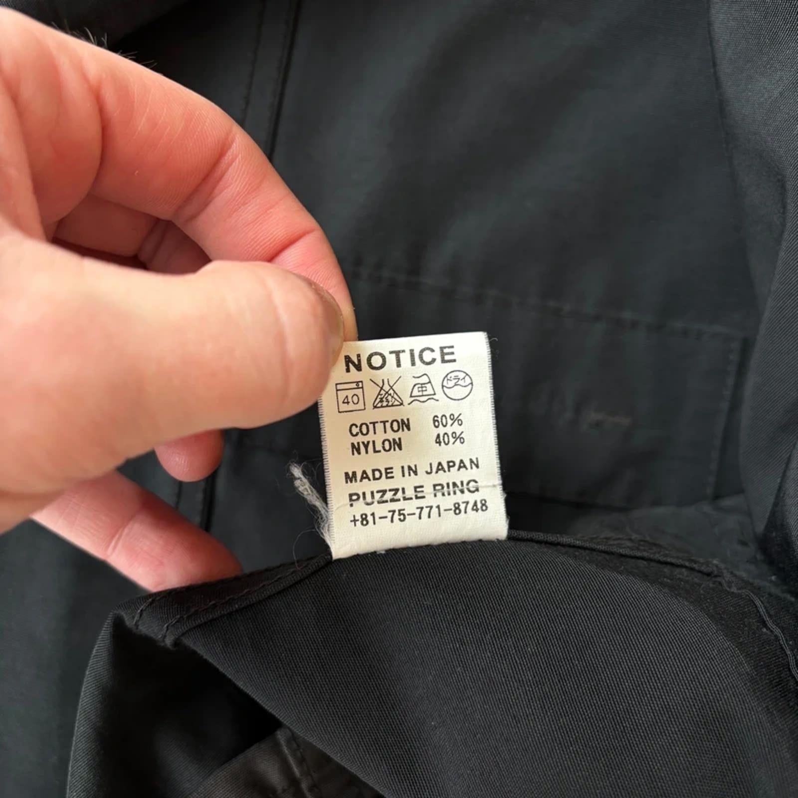 Sassafras Gardener Tech Utility Coat Black S
