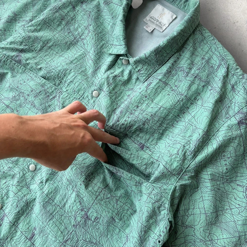 Gramicci Yosemite Nylon Camp Shirt Green L