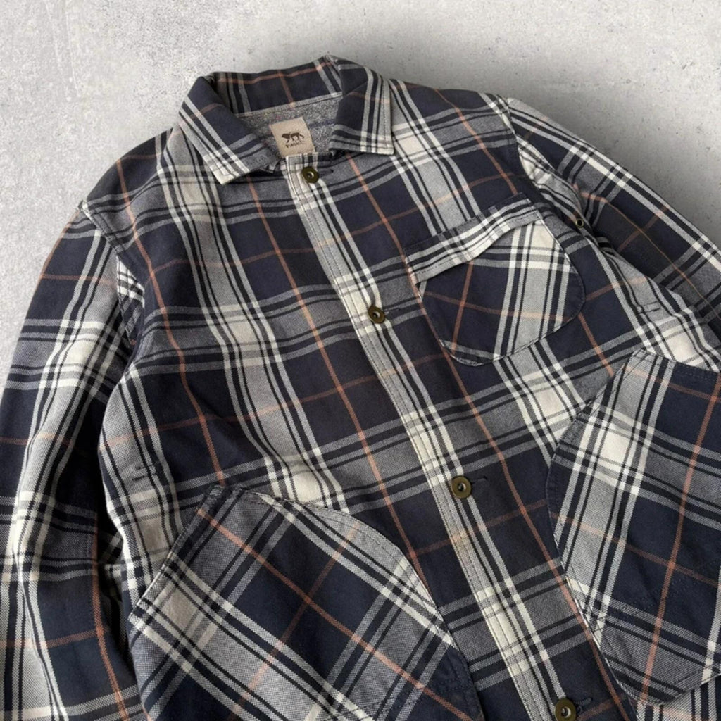Norbit By Hiroshi Nozawa Utility Check Overshirt M