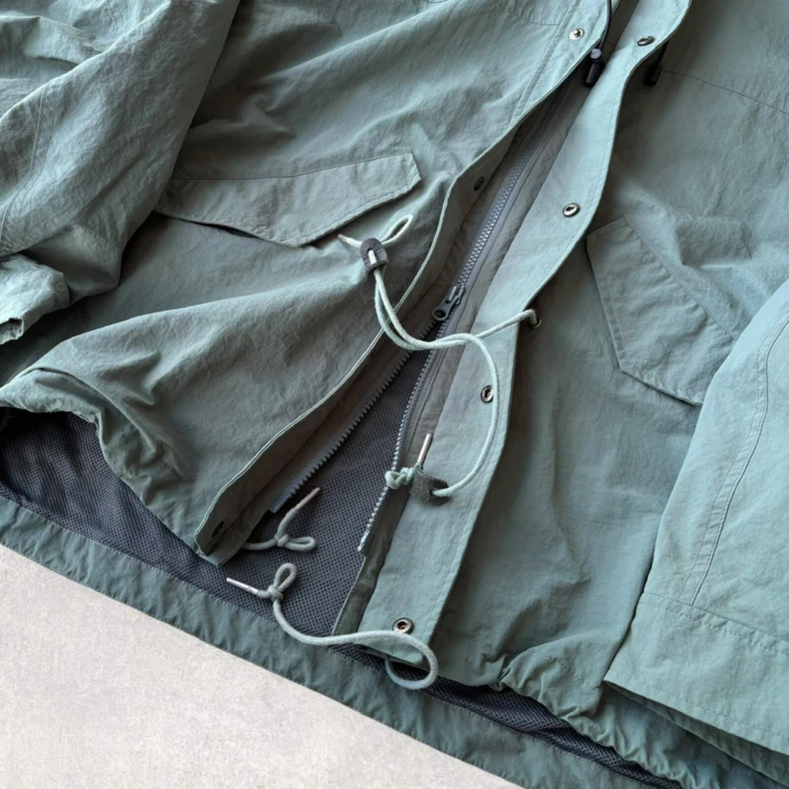Uniform Bridge Lightweight Utility Jacket Aqua L