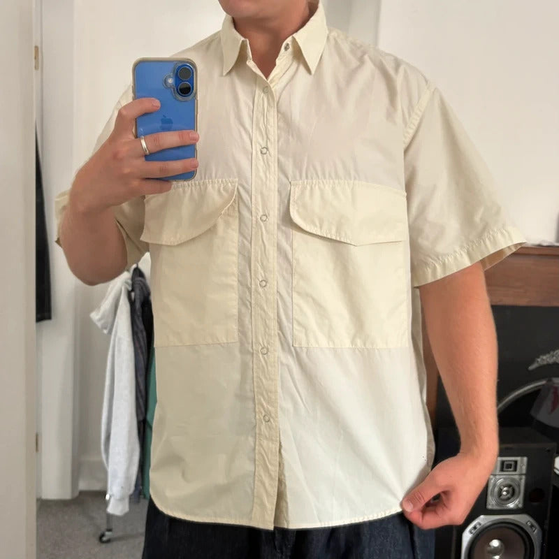 Frizmworks Double Pocket Half Shirt Cream M