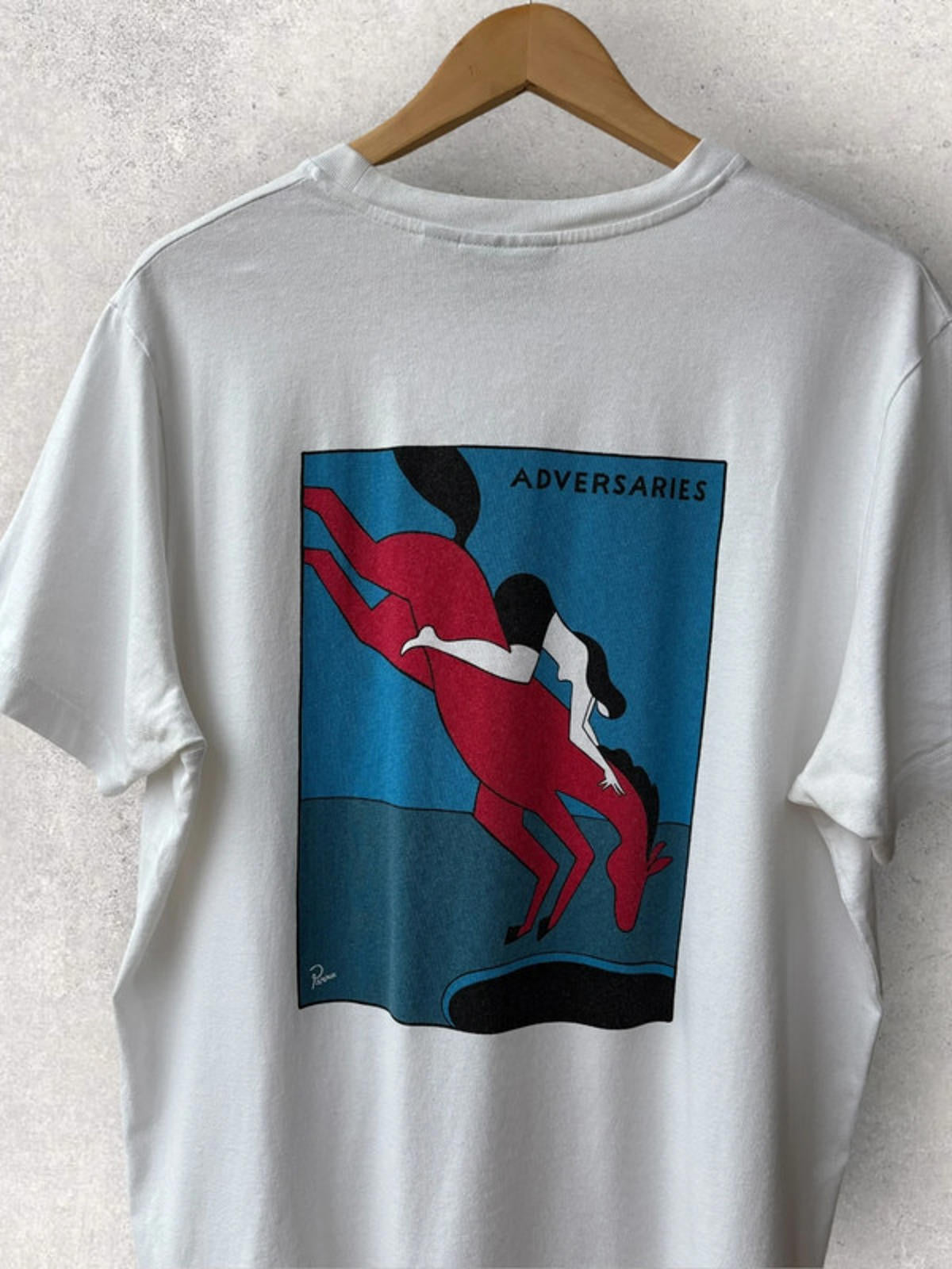 Parra Adversaries Graphic T Shirt White Size M