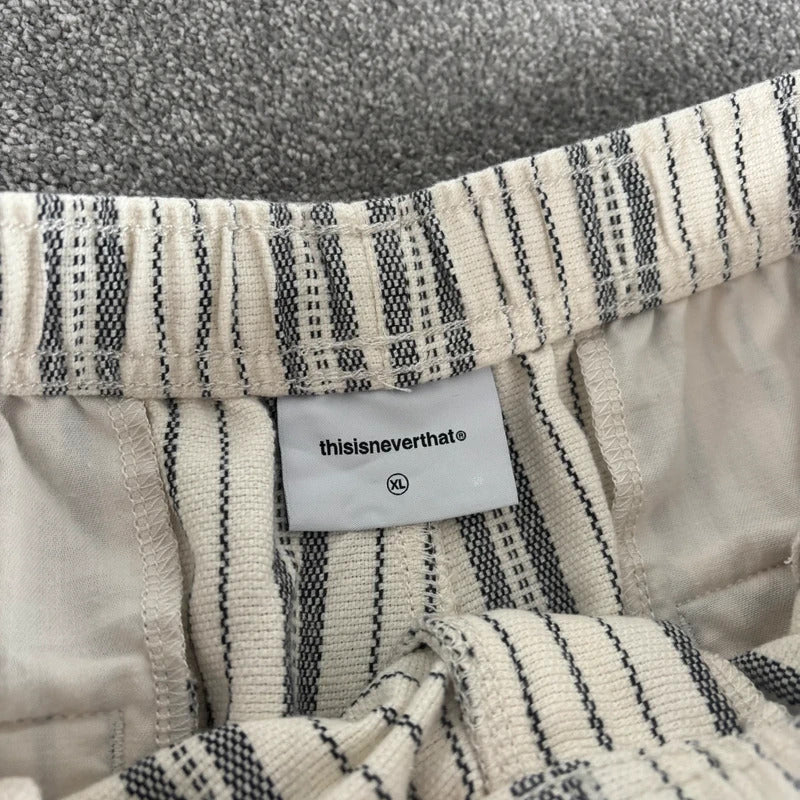 Thisisneverthat Stripe Wide Pant White XL