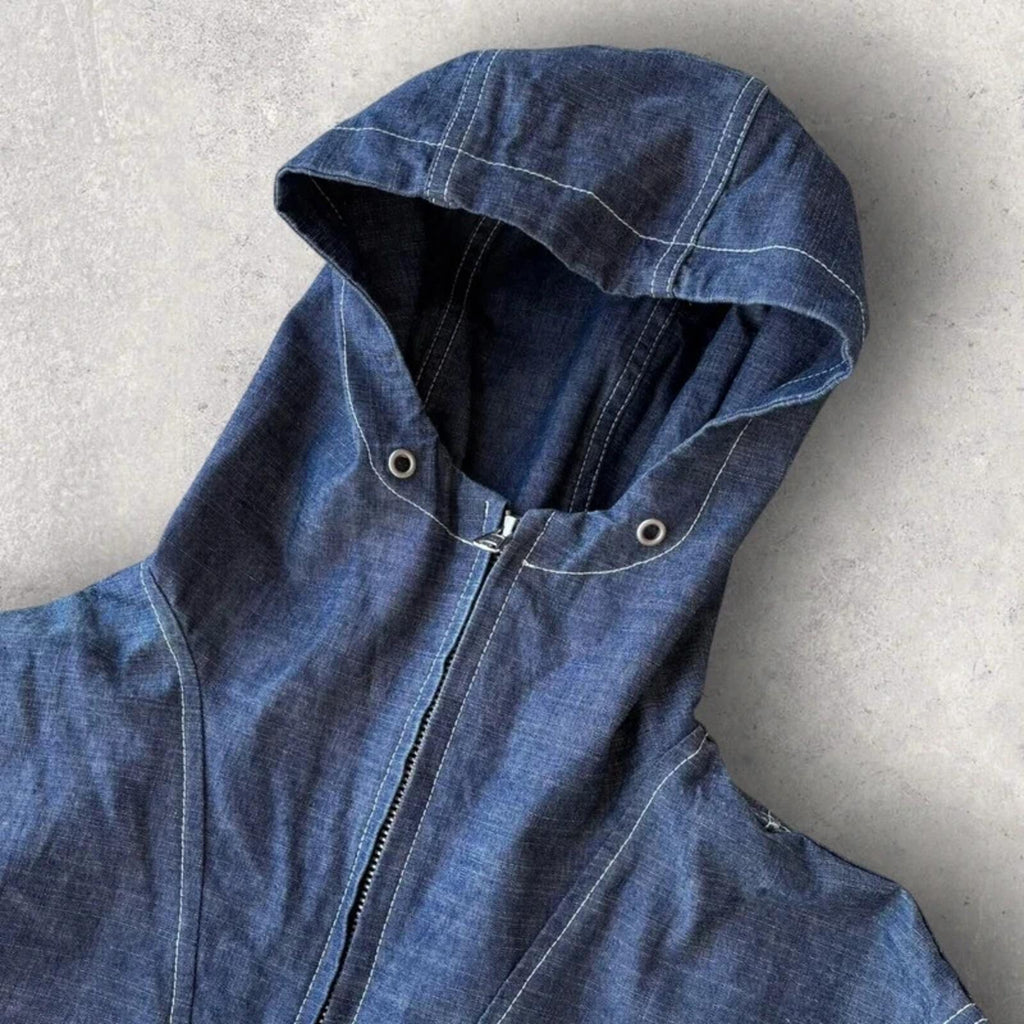 Frizmworks Denim Pullover Utility Smock Blue L