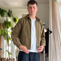 Uniform Bridge Cropped Harrington Jacket Khaki S