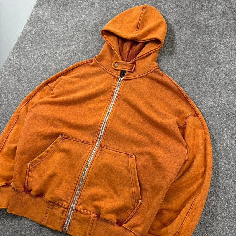 Frizmworks Vintage Dye Weighted Hoodie Sunset L