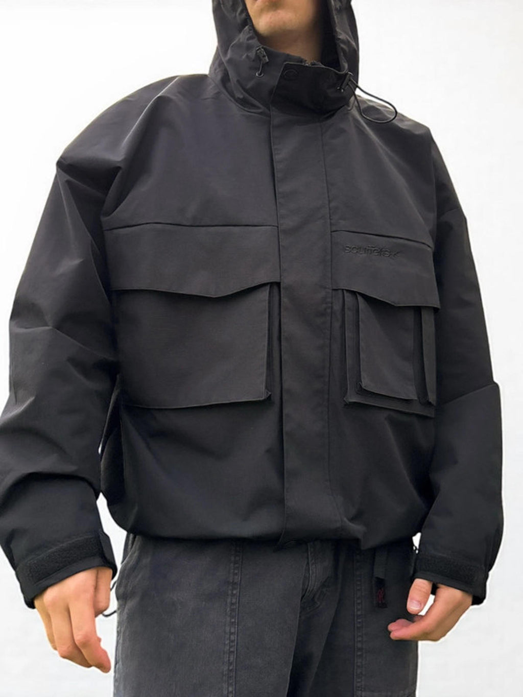 Scuffers Tech Coat Black Size XL