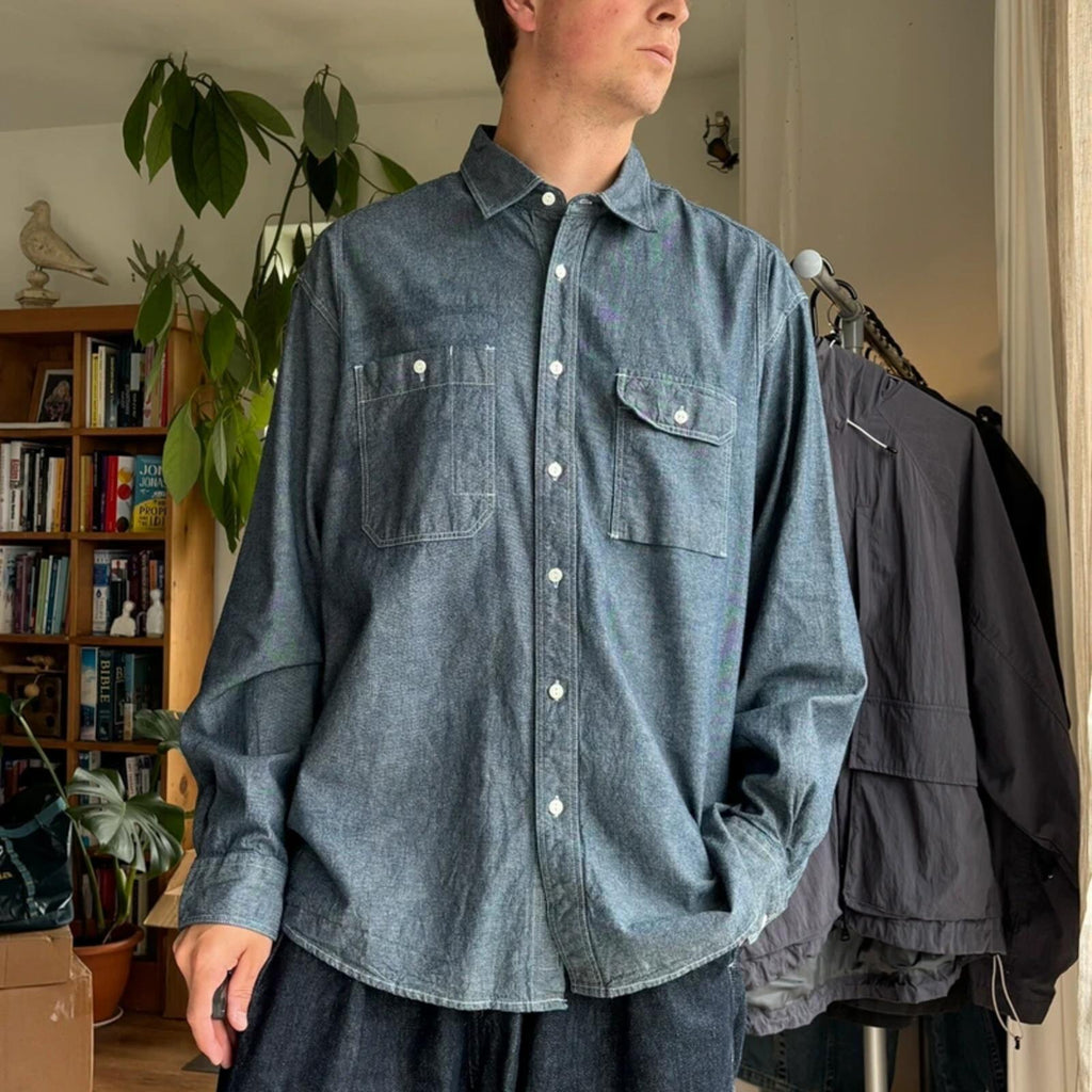 Frizmworks Chambray Works Shirt Light Indigo L