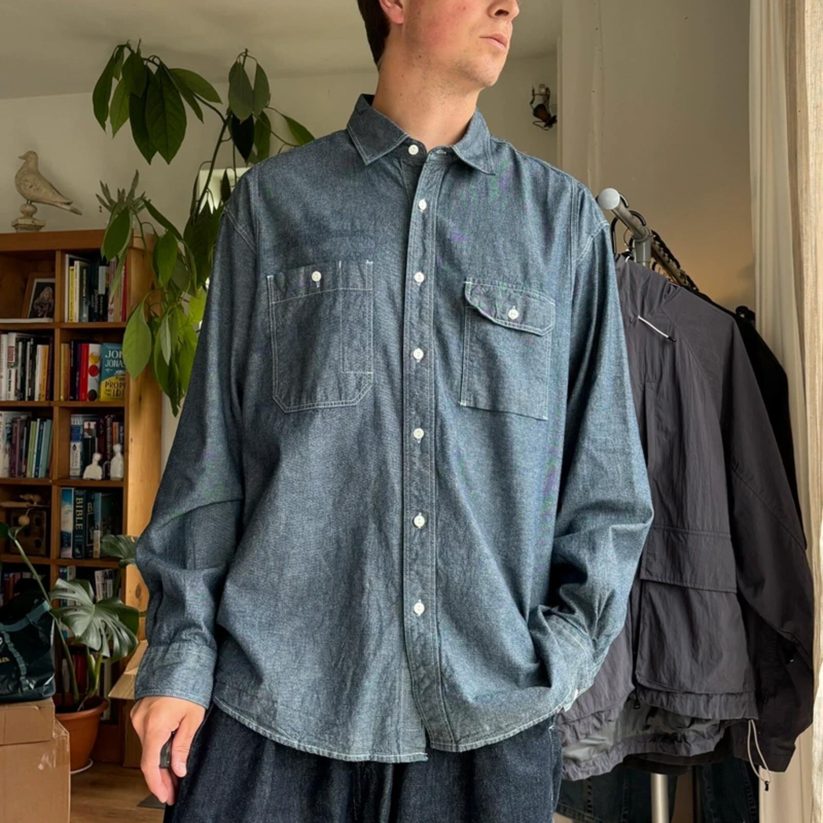 Frizmworks Chambray Works Shirt Light Indigo L