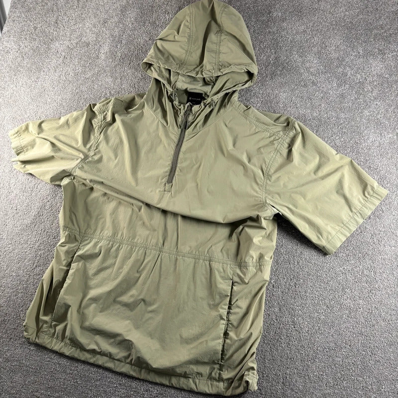 Snow Peak Hooded Tech Half Anorak Sage S
