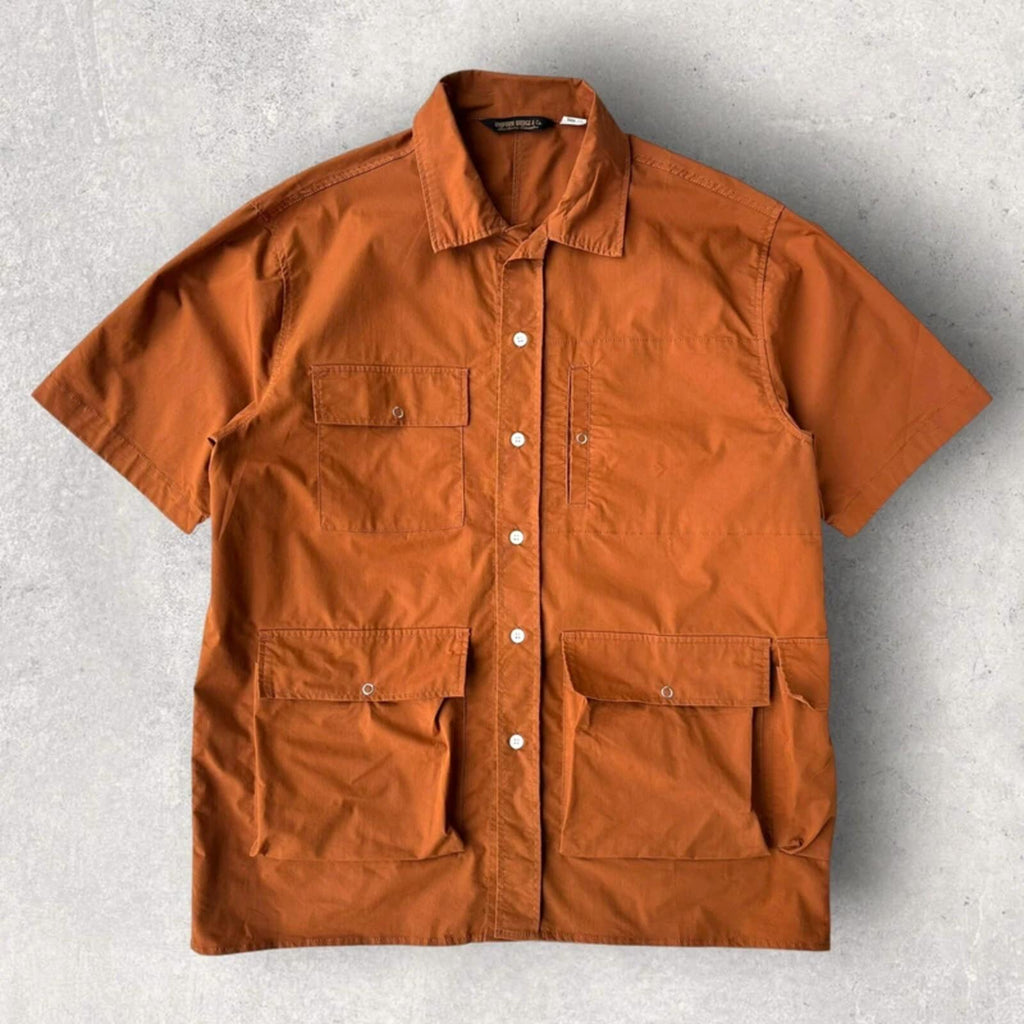 Uniform Bridge Utility Bermuda Shirt Rust XL
