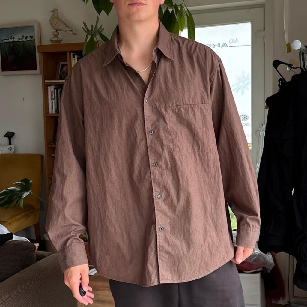 Frizmworks Soft Touch Relaxed Shirt Brown L