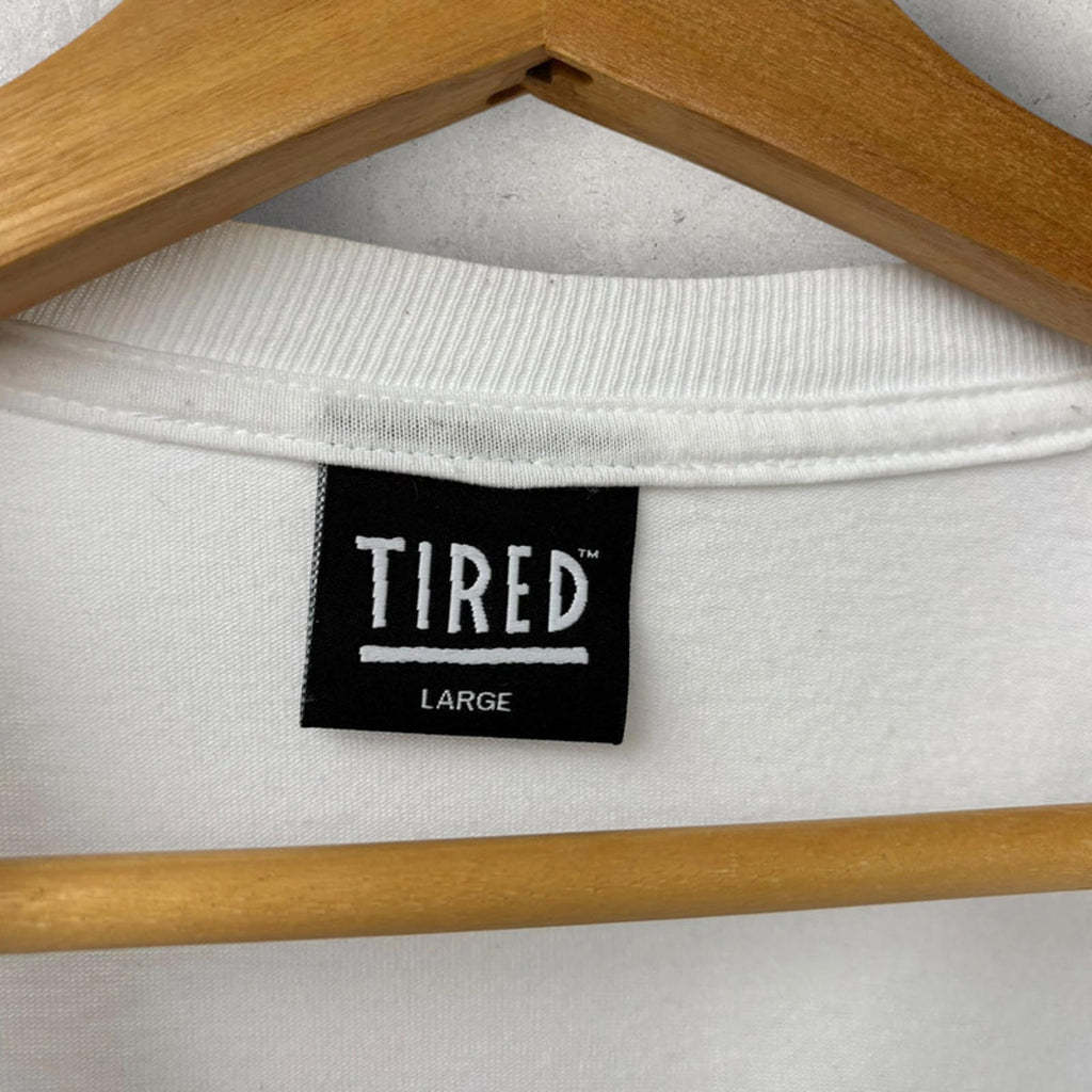 Tired By Parra Jolt L/S T Shirt White Size L