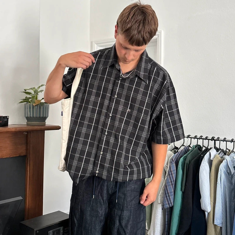Pendleton Oversized Check Shirt Black XL