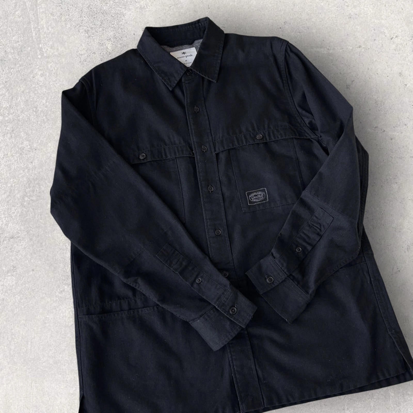 Snow Peak Takibi Spec Utility Overshirt Black M