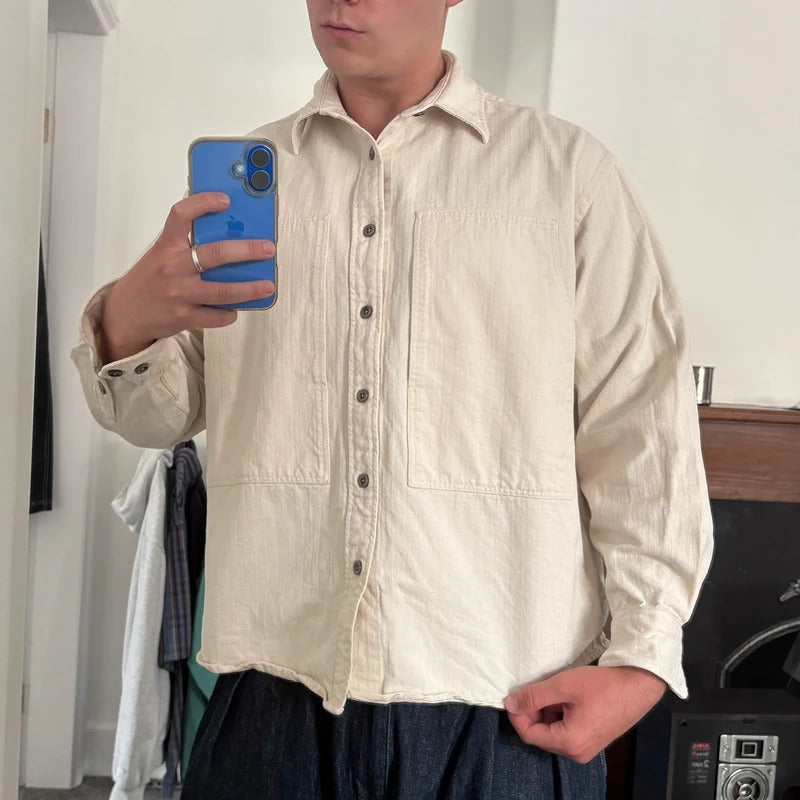 Frizmworks HBT Carpenter Shirt Natural M
