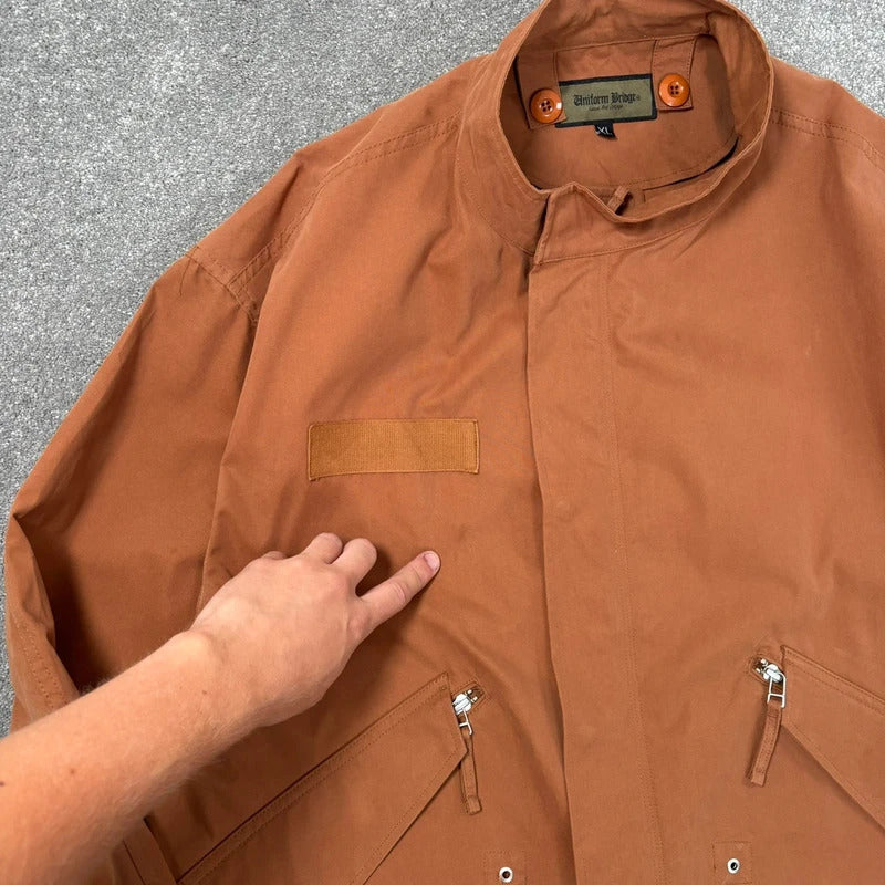 Uniform Bridge Cropped Field Jacket Brick XL