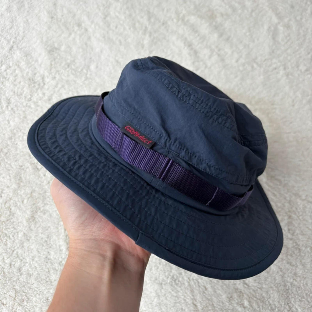 Gramicci Logo Shell Bucket Hat Navy S