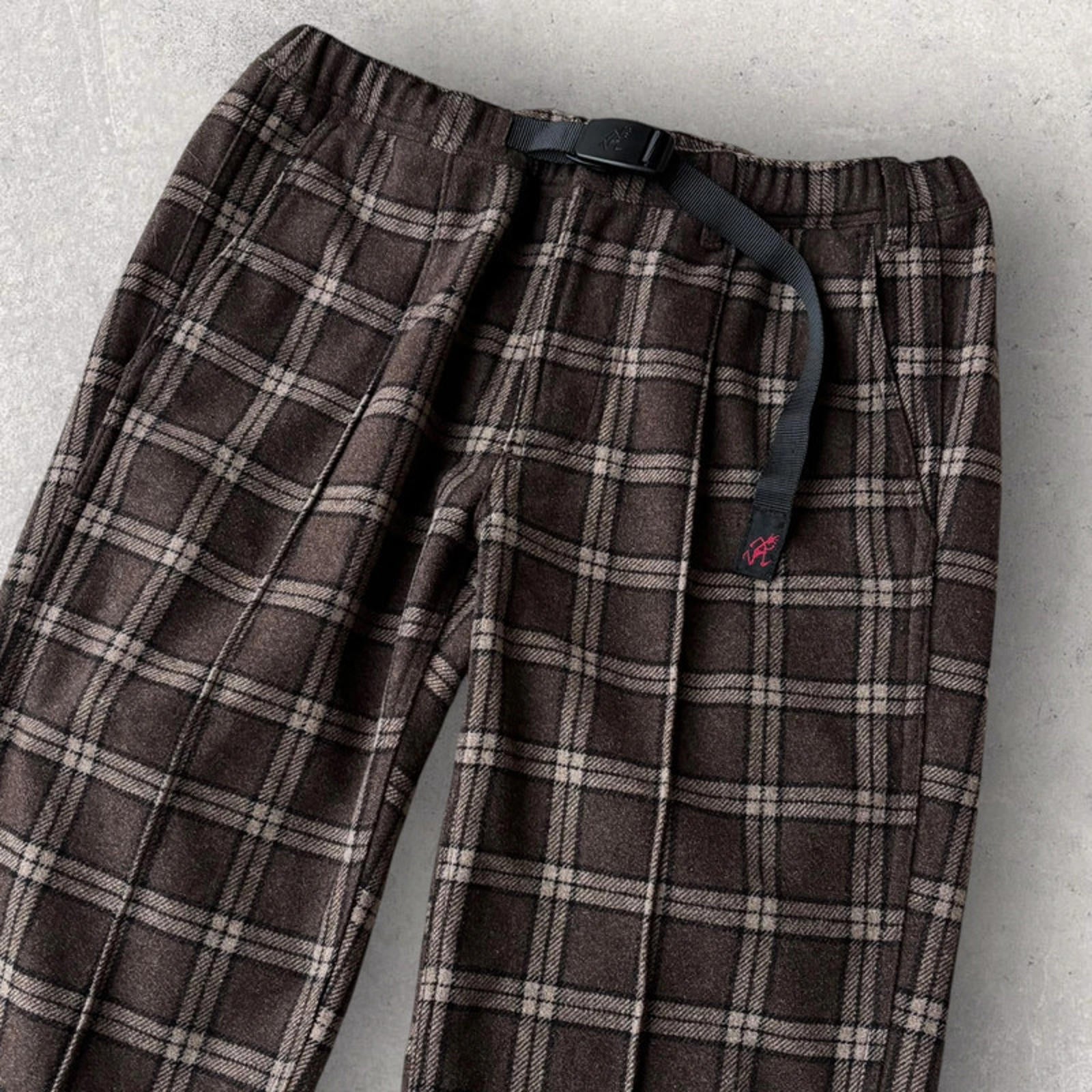 Gramicci Check Brown Trousers Japan import S