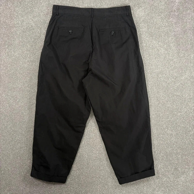 Uniform Bridge Pleated Wide Tapered Pant Black L