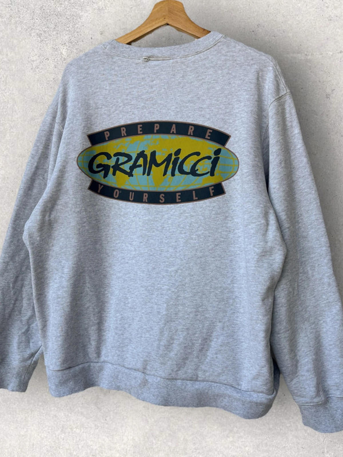 Gramicci Prepare Yourself Graphic Sweatshirt Grey Size M