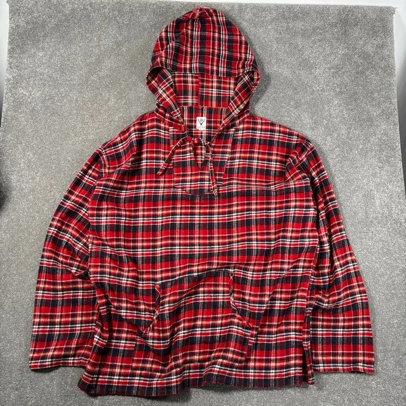 South2 West8 Plaid Mexican Parka Red XXL