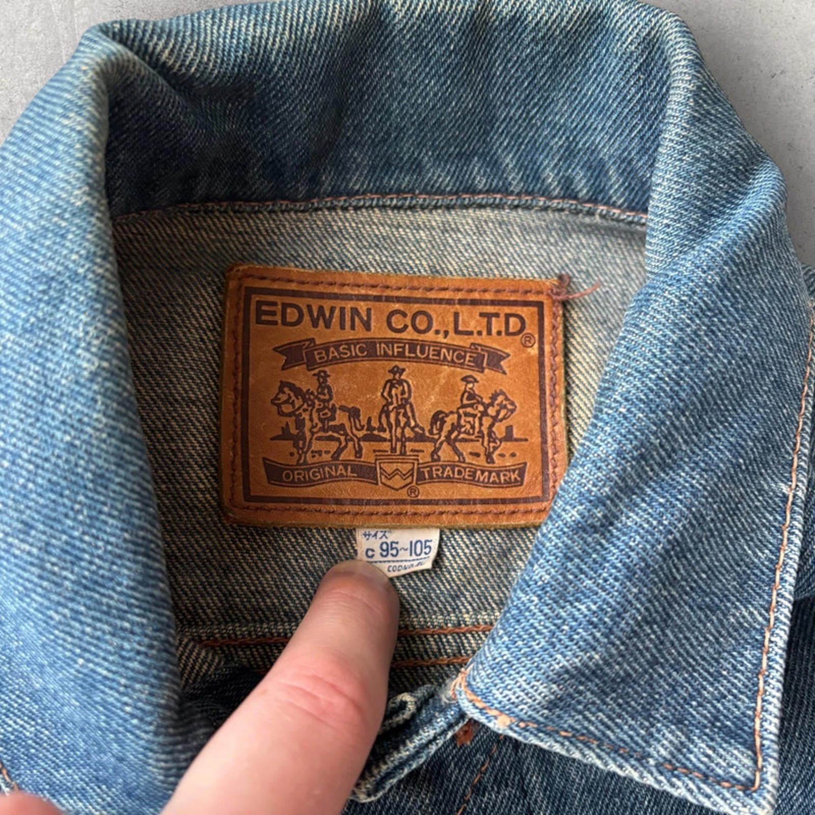 Edwin Raw Denim Jacket – Indigo XS