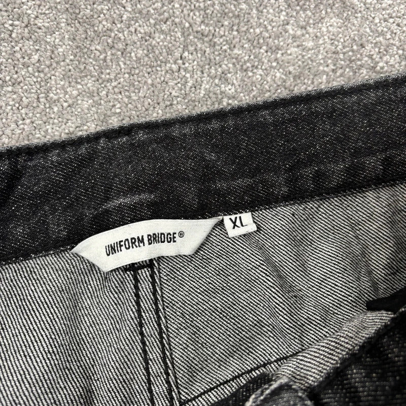 Uniform Bridge Wide Jean Washed Black W36