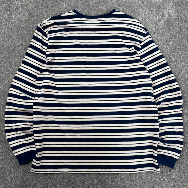 Gramicci Stripe Long Sleeve Tee Blue L