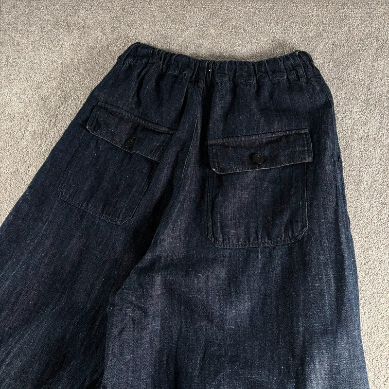 Frizmworks Linen Balloon Pant Indigo L