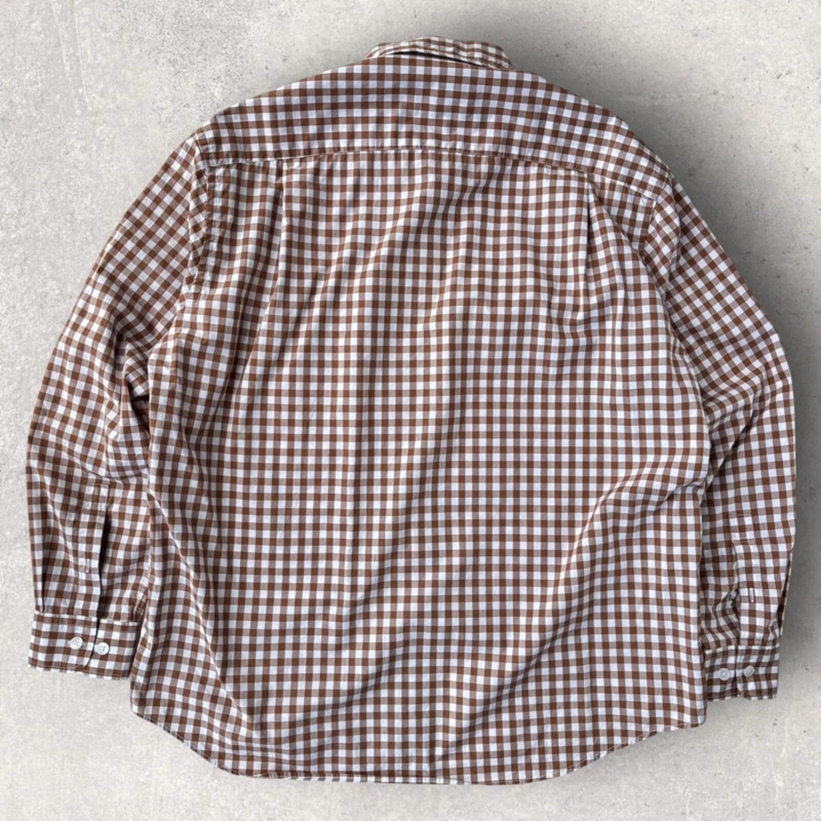 Frizmworks Check Oversized Shirt Brown M