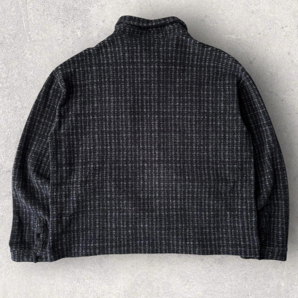 YMC Checkered Cosy Overshirt Black Size L