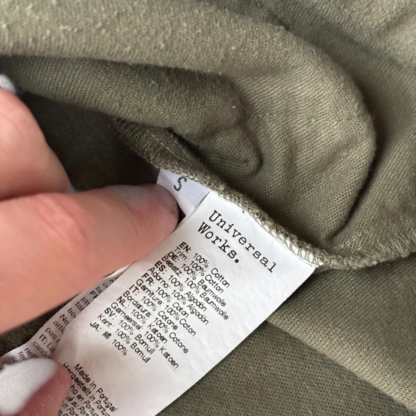 Universal Works Utility Overshirt Green S
