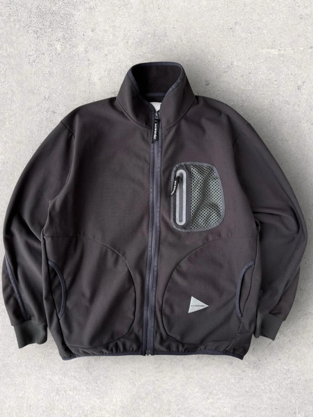 And Wander Light Fleece Charcoal M