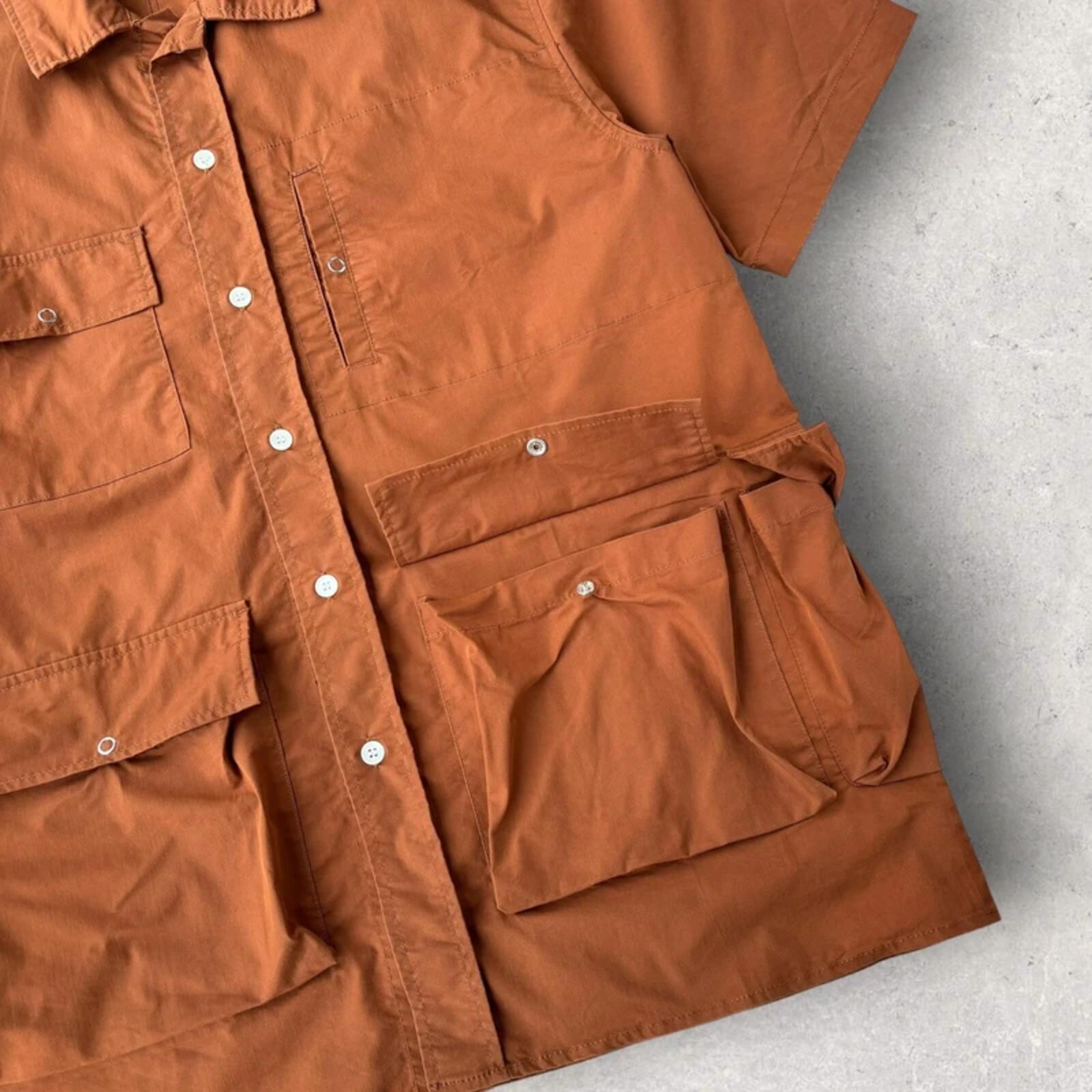 Uniform Bridge Utility Bermuda Shirt Rust XL