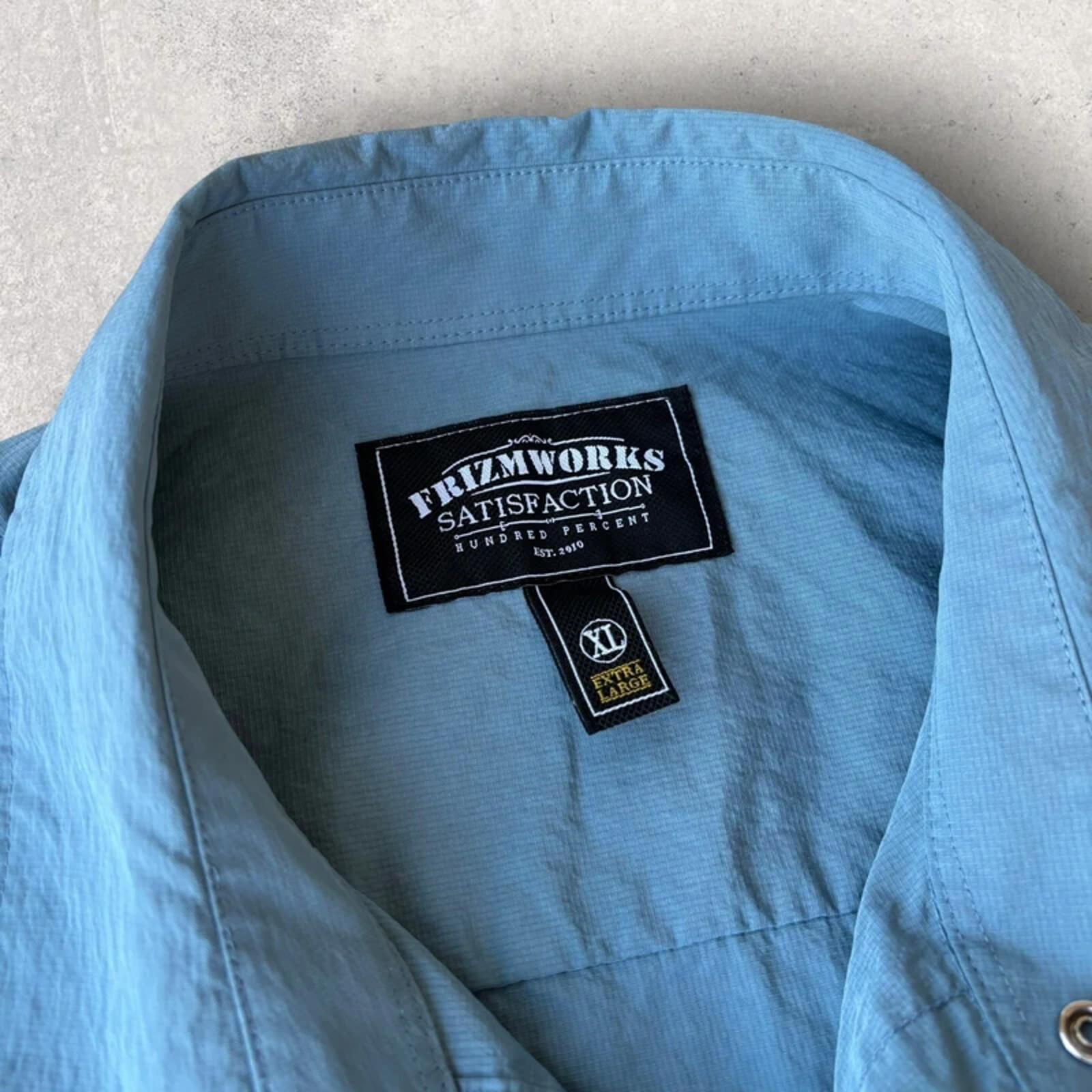 Frizmworks Nylon Ripstop Utility Shirt Jacket Blue XL