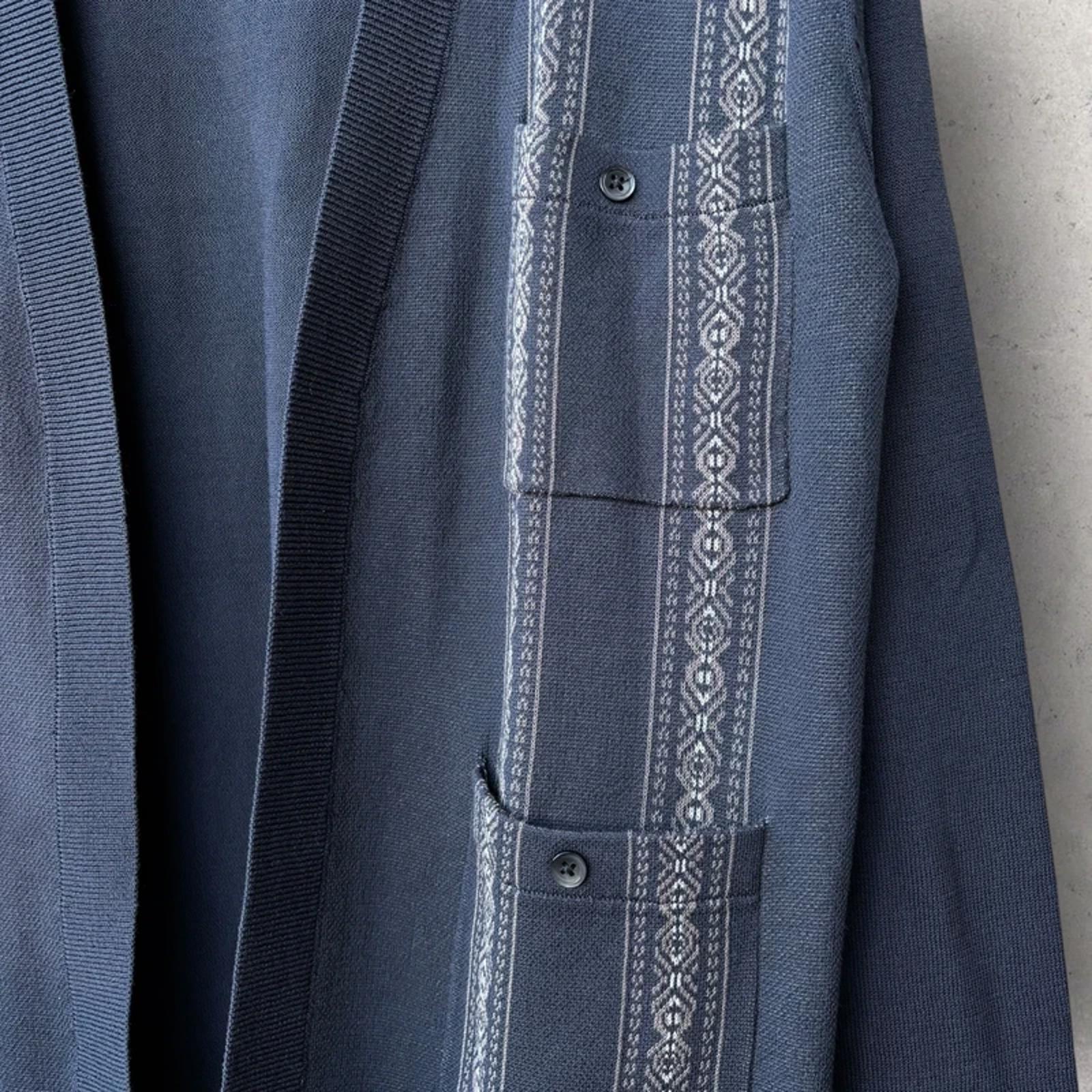 Beams Japan Open Cardigan Navy Blue M