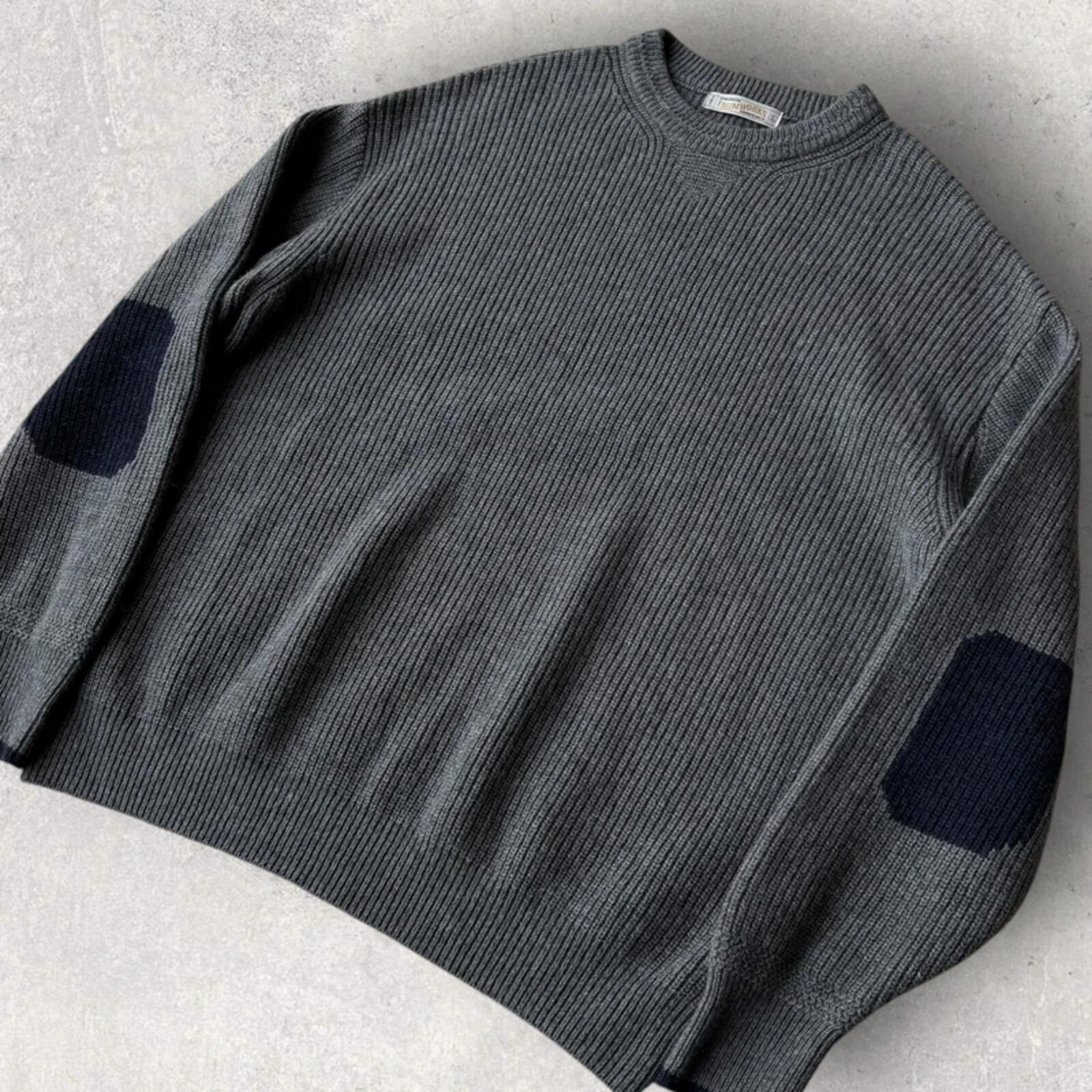Frizmworks Patch Round Pullover Knit Grey L