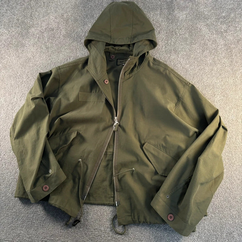 Uniform Bridge Cotton Field Windbreaker Olive M