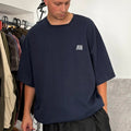 Anglan Oversized Cotton T Shirt Navy XL