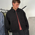Frizmworks Linen Trucker Jacket Black L