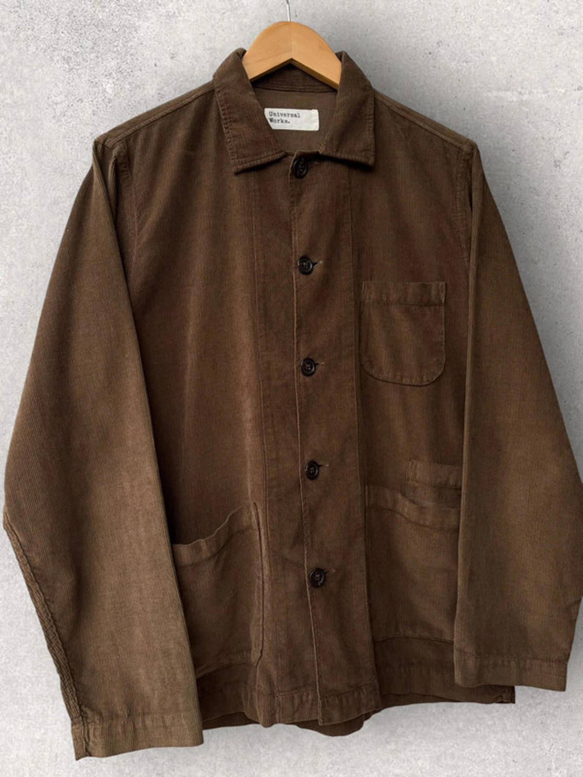 Universal Works Cord Utility Overshirt Brown Size S