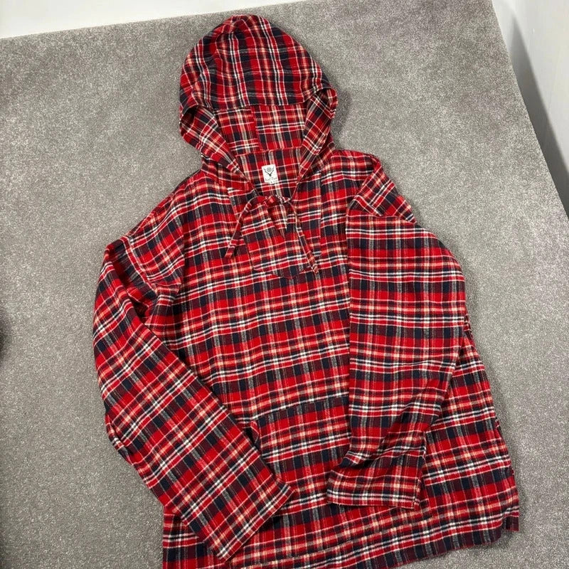 South2 West8 Plaid Mexican Parka Red XXL