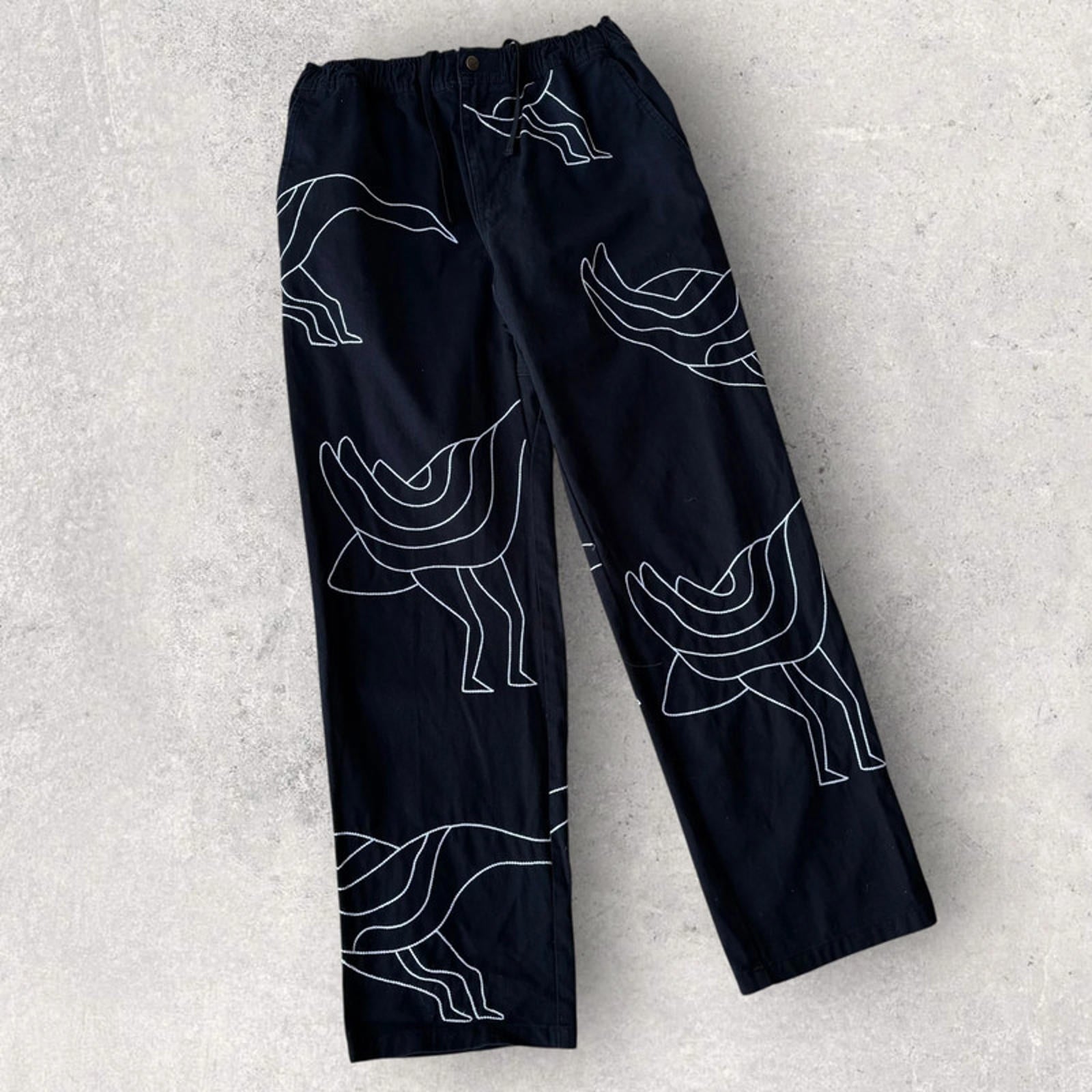 Parra Stitched Up Duck Pant Black Size L