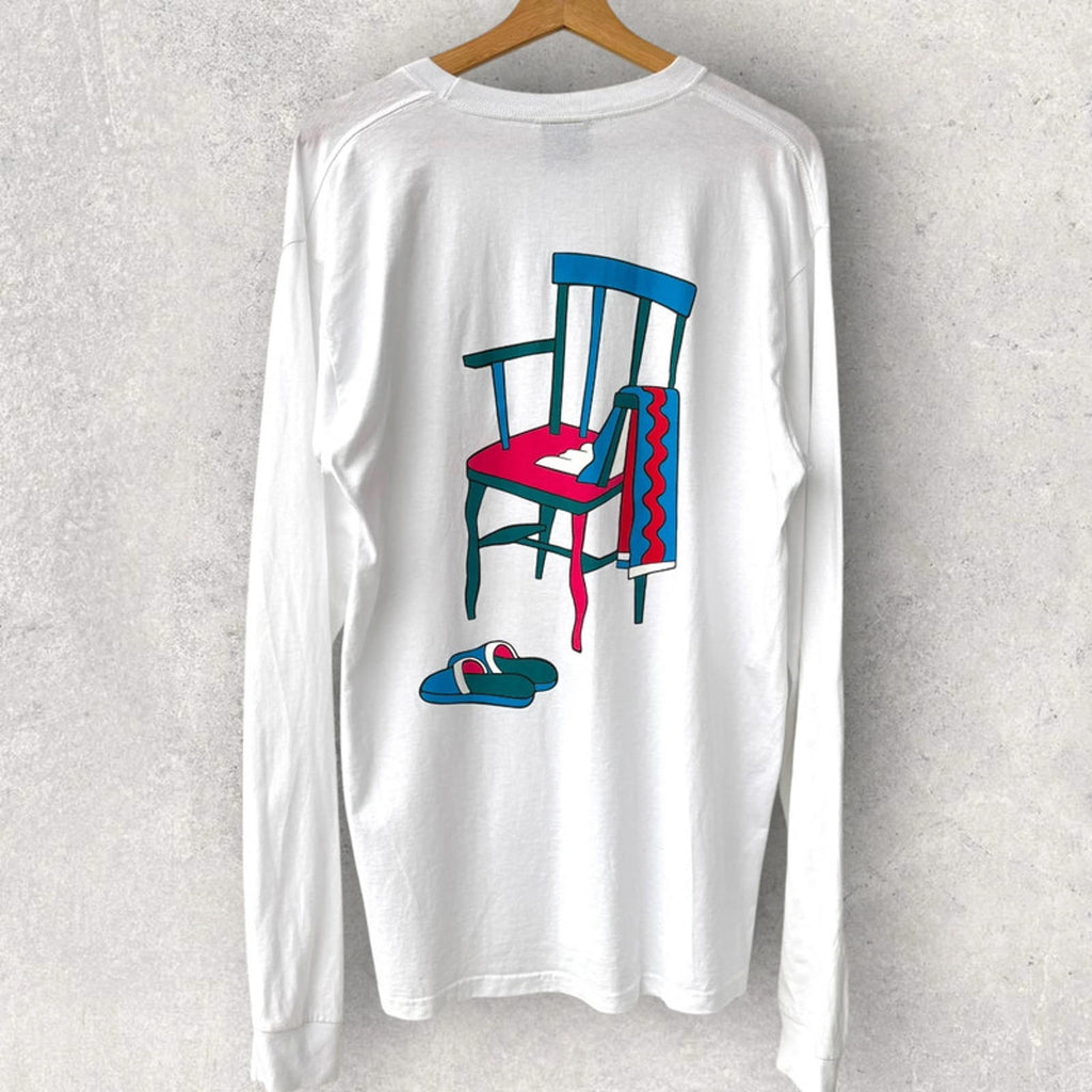 Tired By Parra Jolt L/S T Shirt White Size L