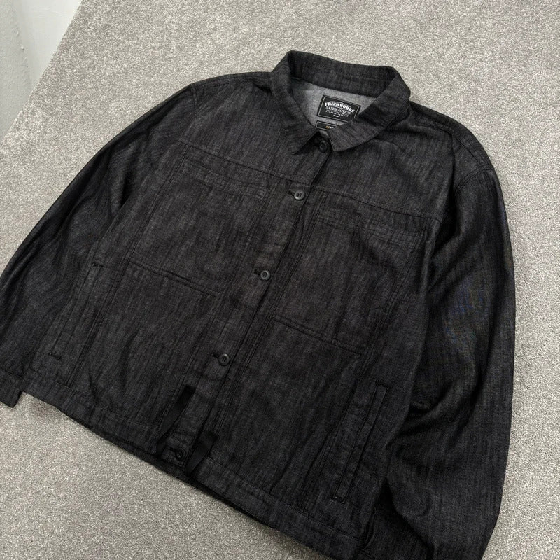 Frizmworks Shirring Trucker Overshirt Black XL