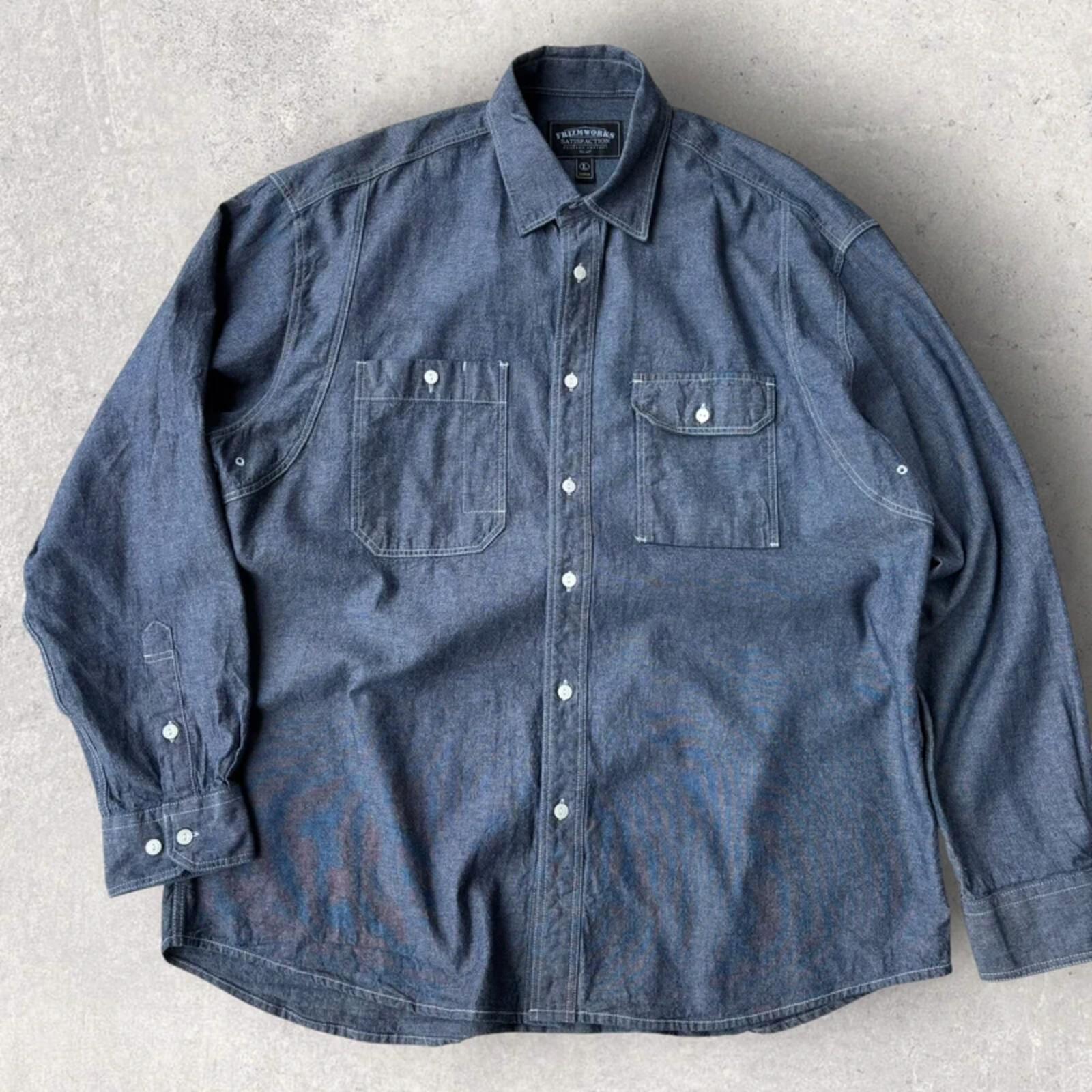 Frizmworks Chambray Works Shirt Light Indigo L