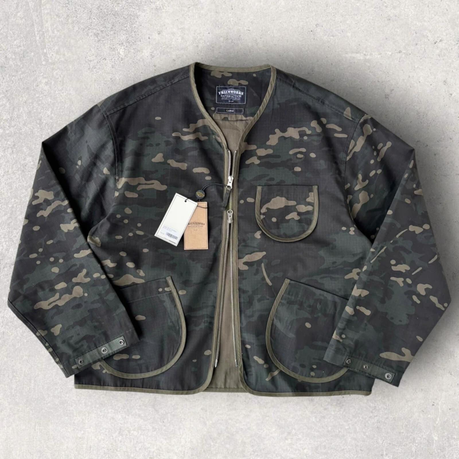 Frizmworks Round Zip Utility Cardigan MutliCamo L