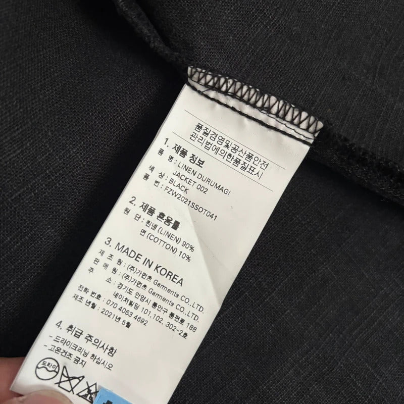 Frizmworks Linen Durumagi Overshirt Black XL