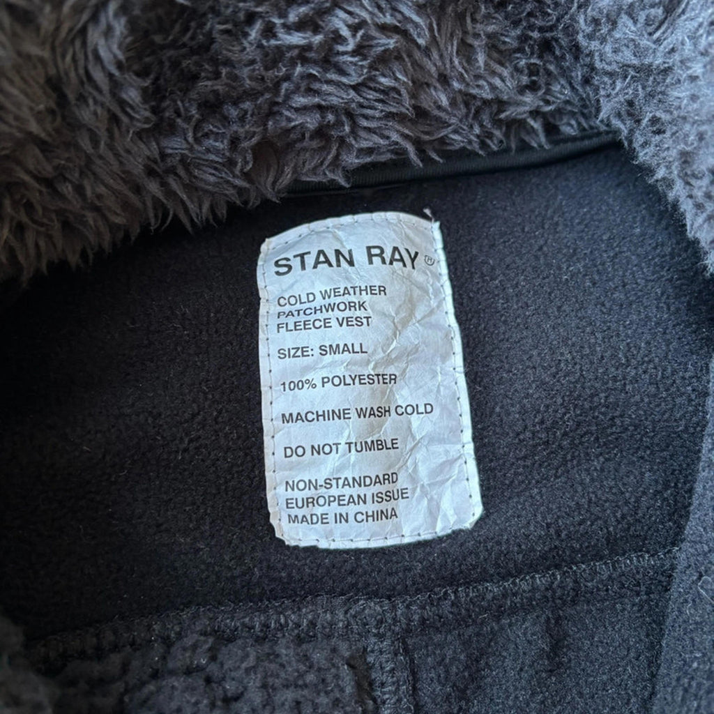 Stan Ray Cold Weather Patchwork Fleece Vest Black Size S